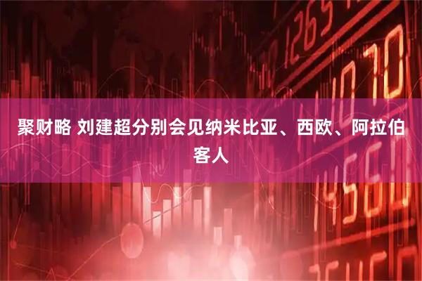 聚财略 刘建超分别会见纳米比亚、西欧、阿拉伯客人